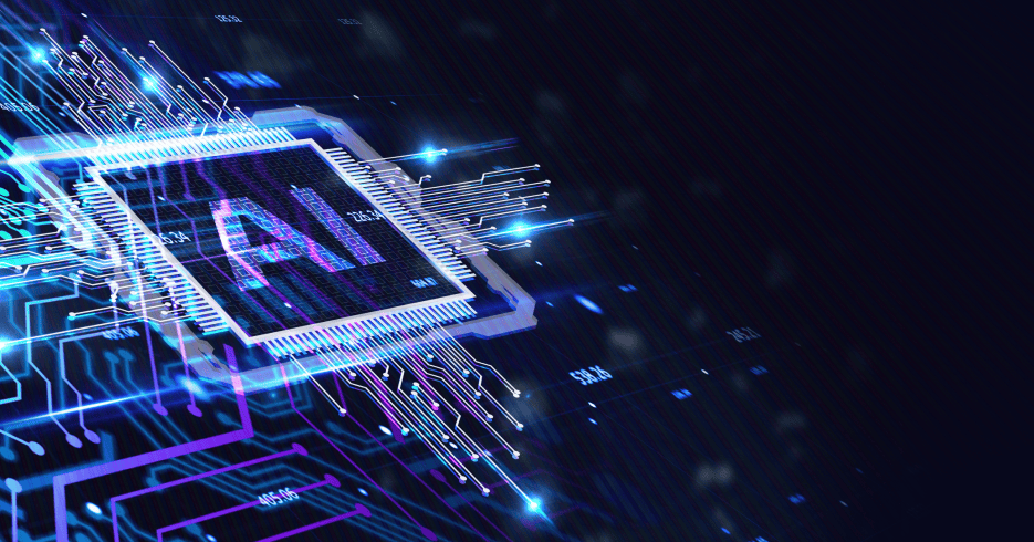 Digital image depicting AI in the digital space.