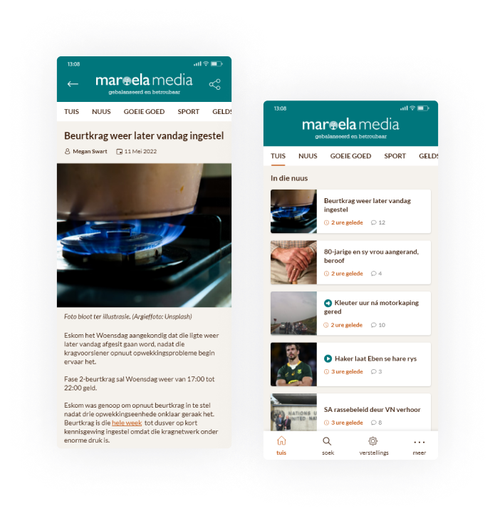 Maroela Media App