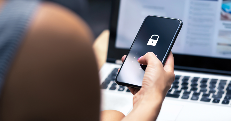 women using smartphone which is cyber secure